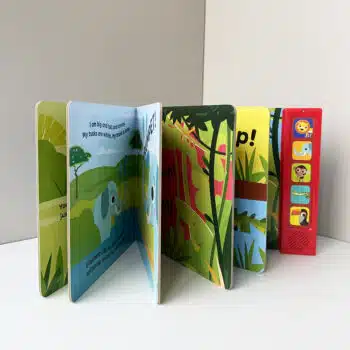 Livre d'histoires en carton pour enfants avec musique