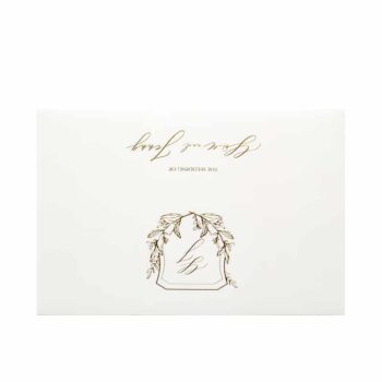 Cartes de mariage à la feuille d'or personnalisées