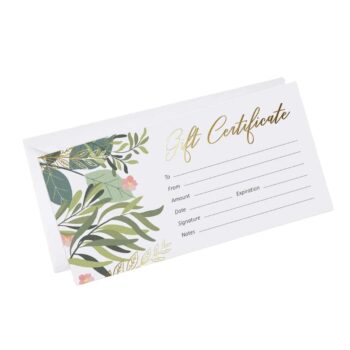 Chèques-cadeaux pour des hôtels personnalisés