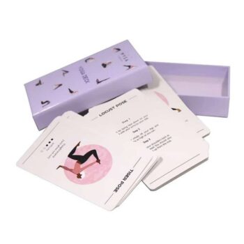 Impression OEM de cartes de yoga de haute qualité