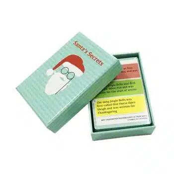 Printed Christmas card games