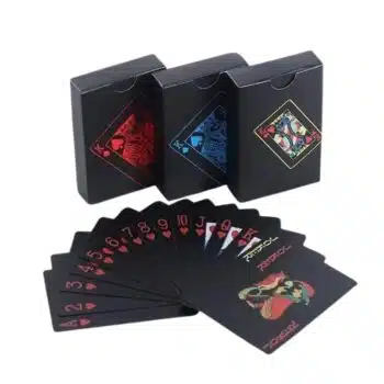 black playing cards