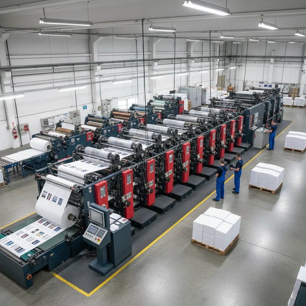 عملية الطباعة المستخدمة عادة للكتب