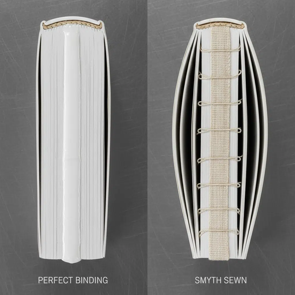 تجليد سميث المخيط مقابل التجليد المثالي: اختيار الطريقة المناسبة للمتانة