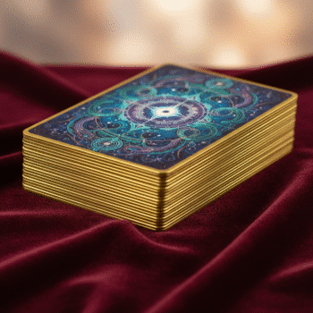 Impression personnalisée du jeu de cartes Oracle avec bord doré