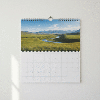 Services d'impression de calendriers muraux personnalisés à reliure spirale