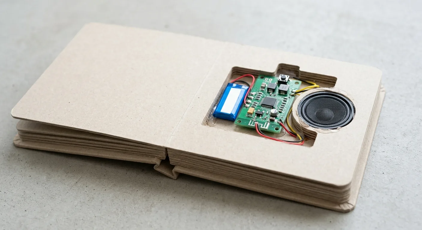 Sound module and speaker assembly for a children's book