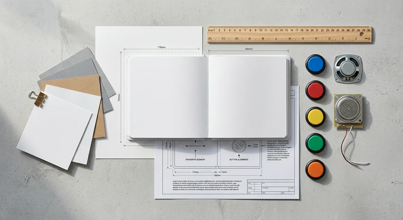 Specification planning materials for a custom children’s sound book