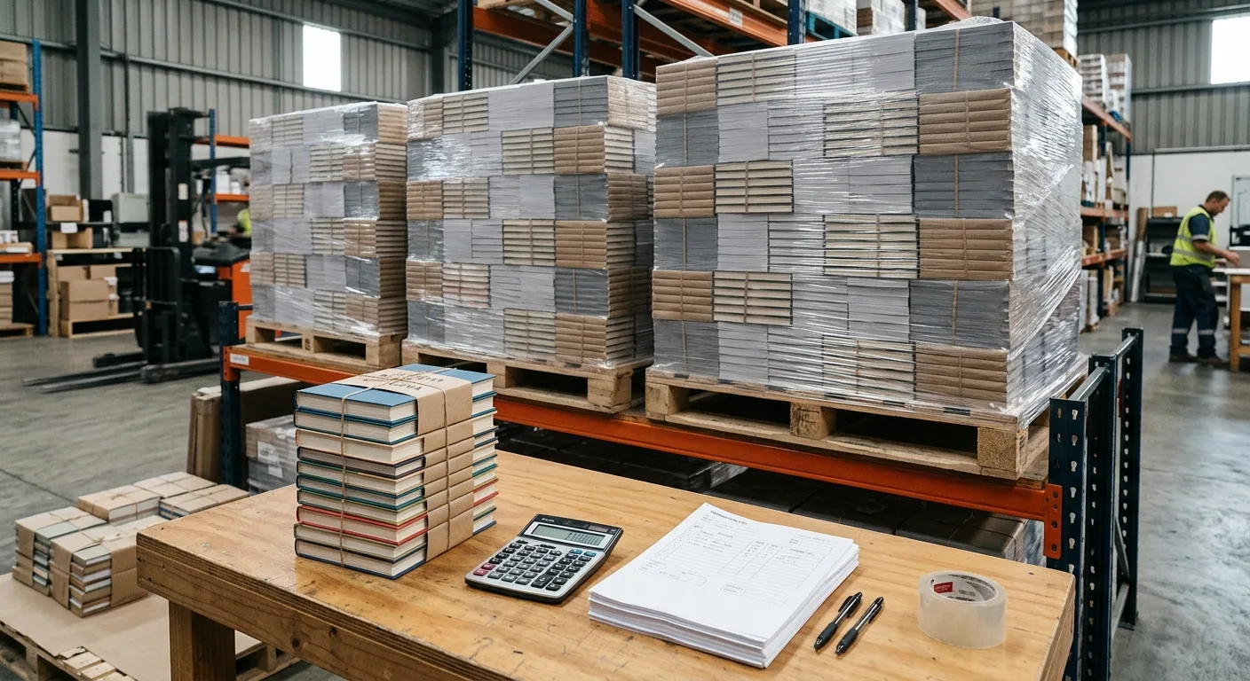 Small and large book print run planning concept