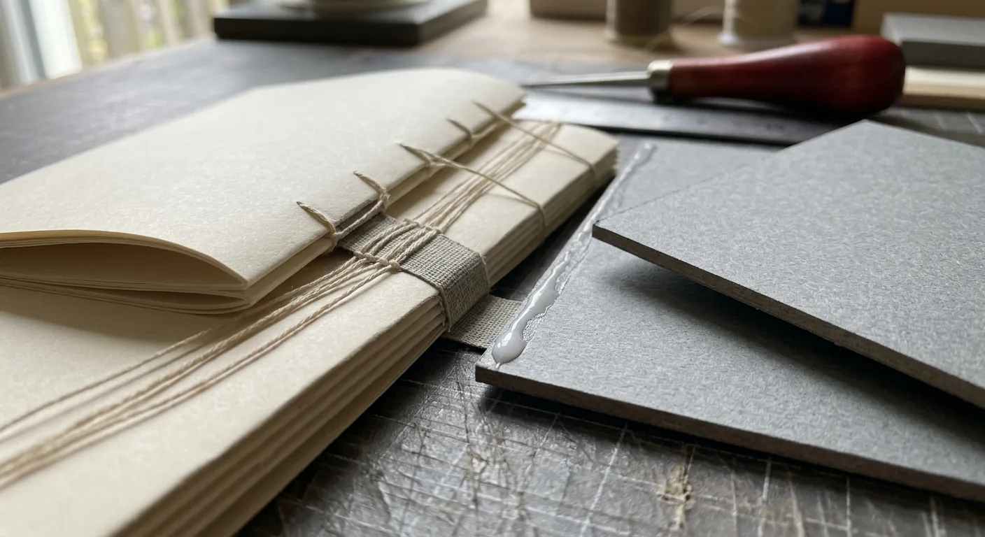 Thread-sewn printed sections prepared for a hybrid board book construction