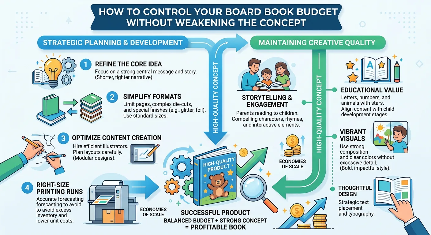 How to control your board book budget without weakening the concept
