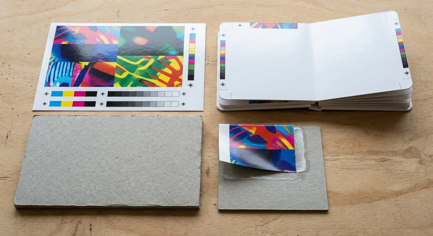 Main materials used to manufacture a board book