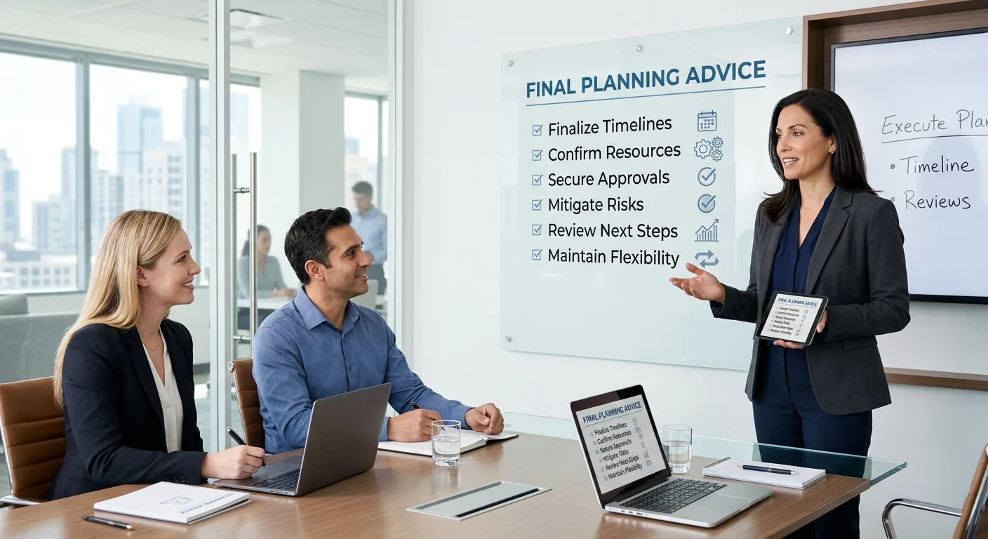 Final Planning Advice