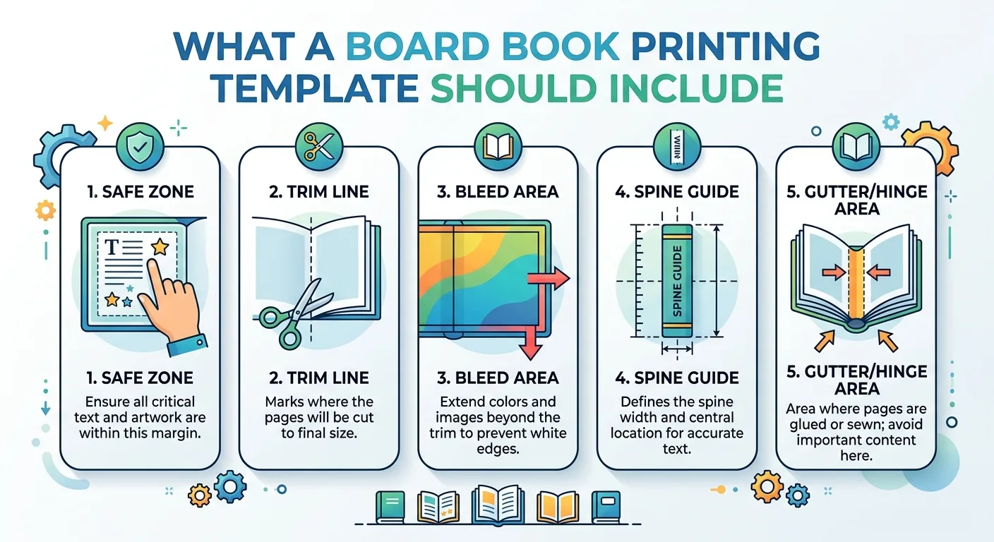 What a Board Book Printing Template Should Include