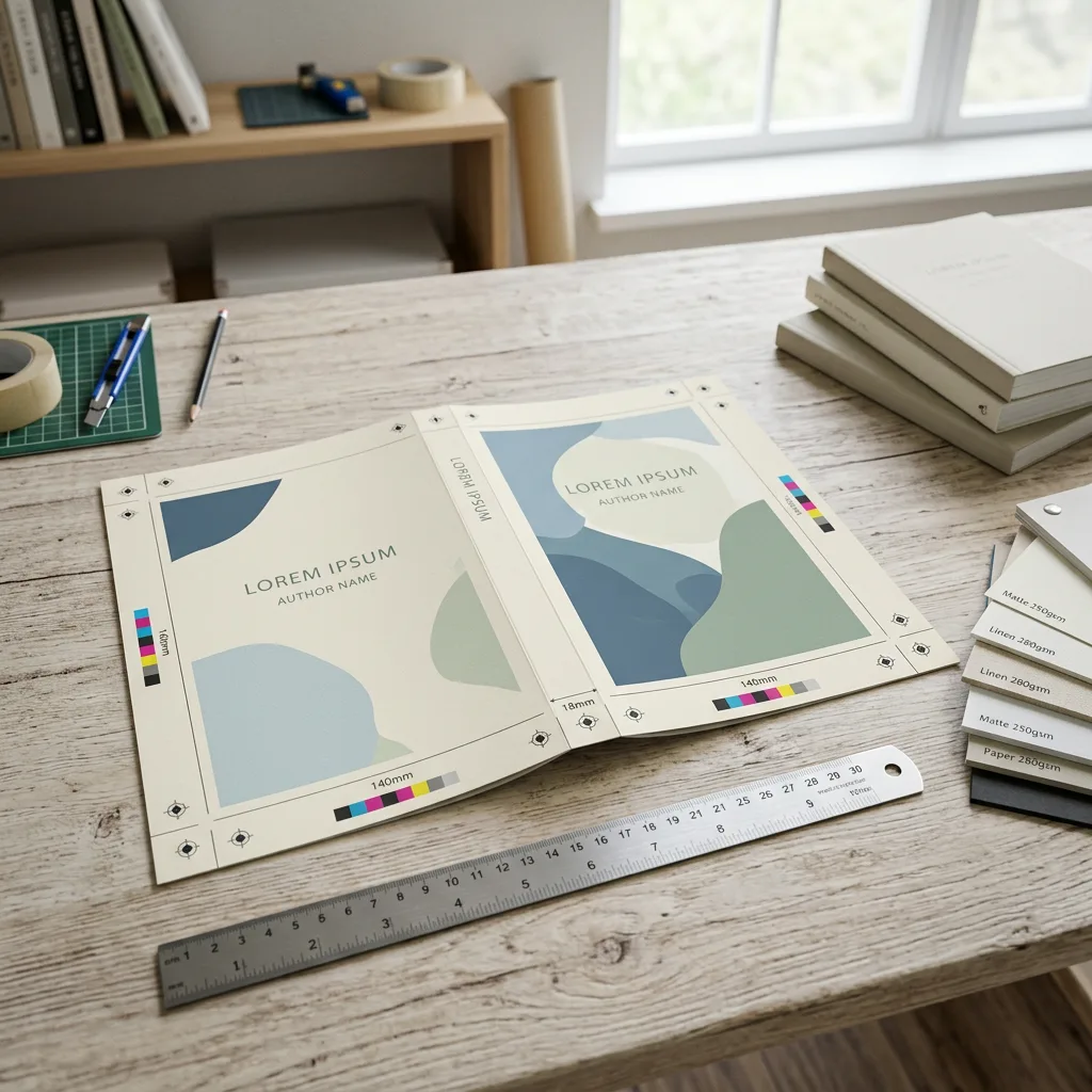 Paperback full-cover spread showing back cover, spine and front cover areas