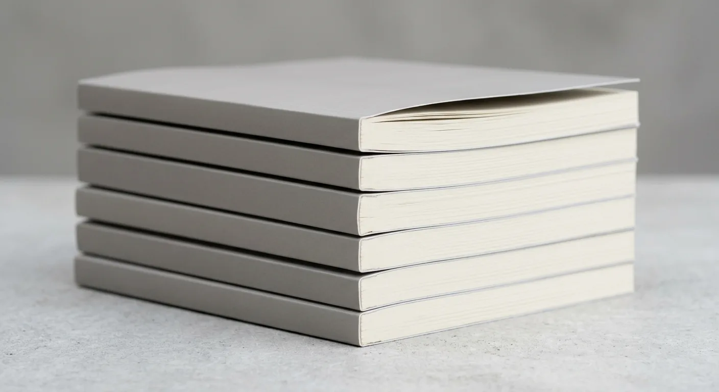 Perfect-bound paperback book spines with flexible covers