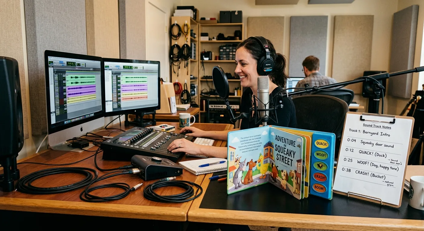 Audio recording and planning for an educational sound book