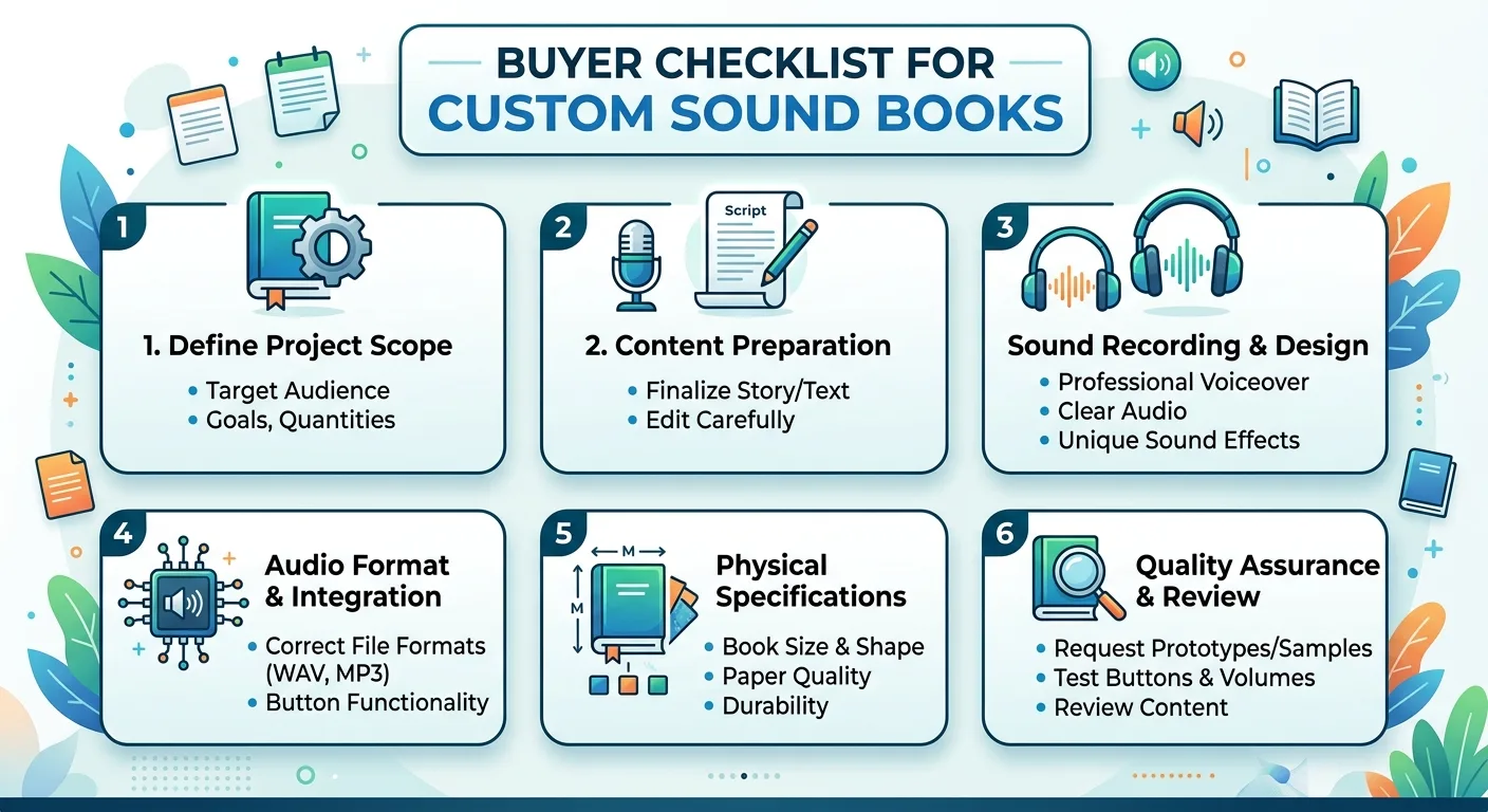 Buyer Checklist for Custom Sound Books