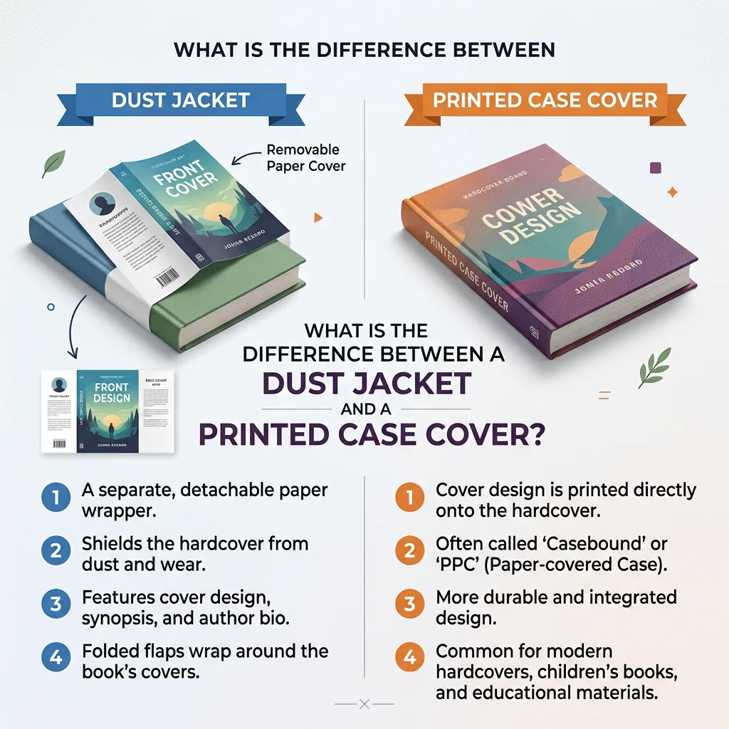What Is the Difference Between a Dust Jacket and a Printed Case Cover?