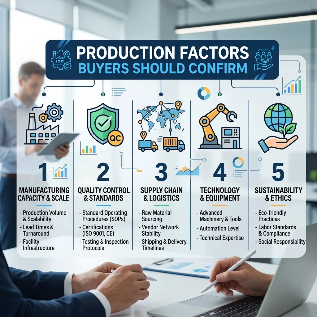 Production Factors Buyers Should Confirm