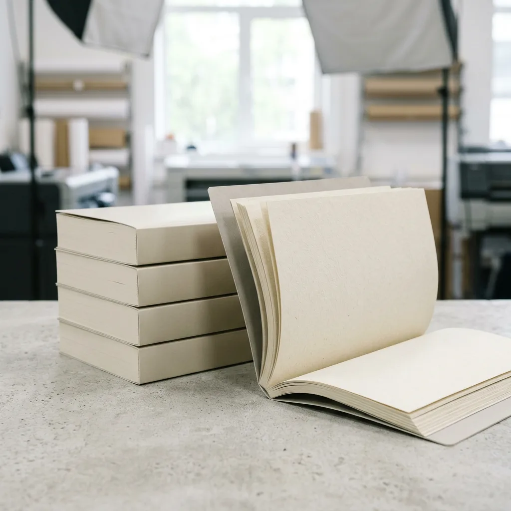 Perfect-bound paperback books with flexible covers