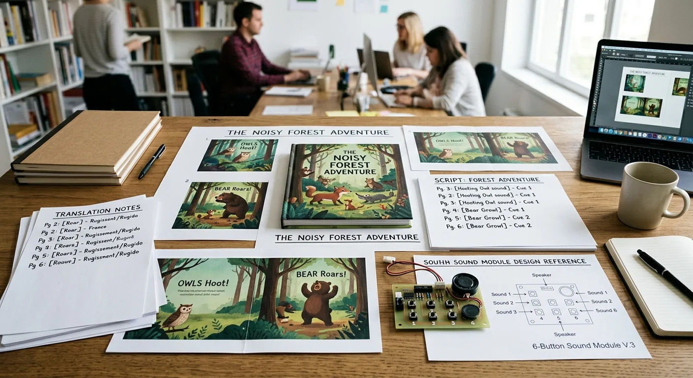 Localization materials for a custom children's sound book