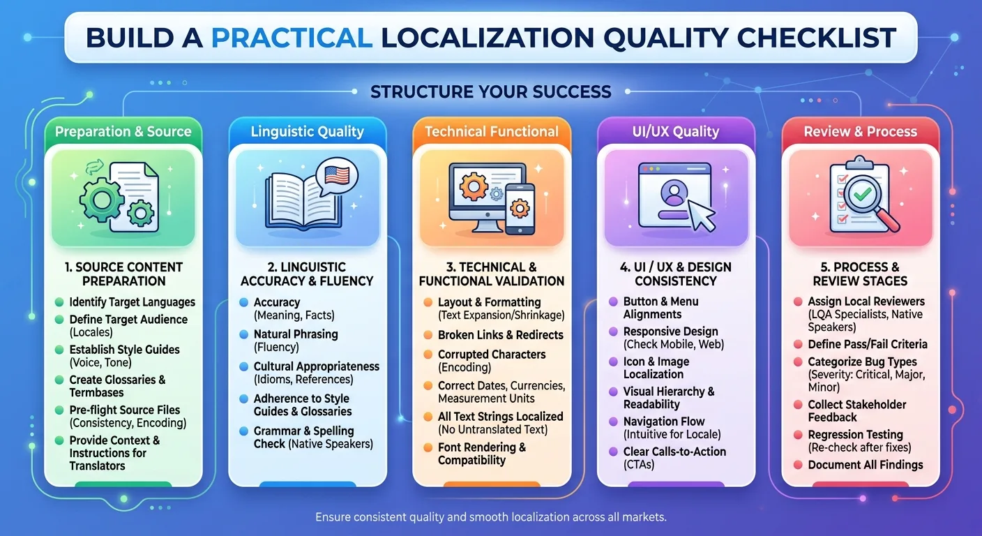 Build a Practical Localization Quality Checklist