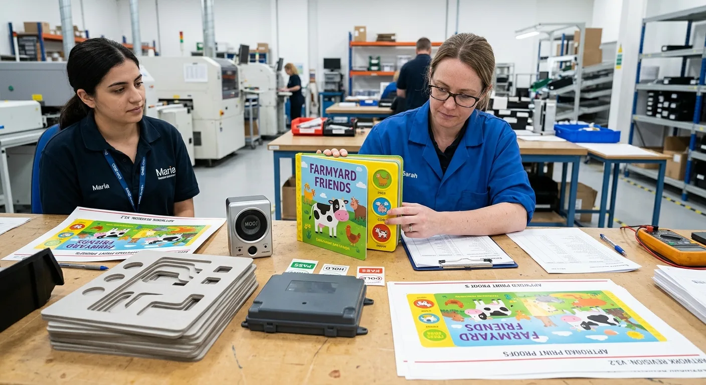 Prototype inspection for interactive children's book production