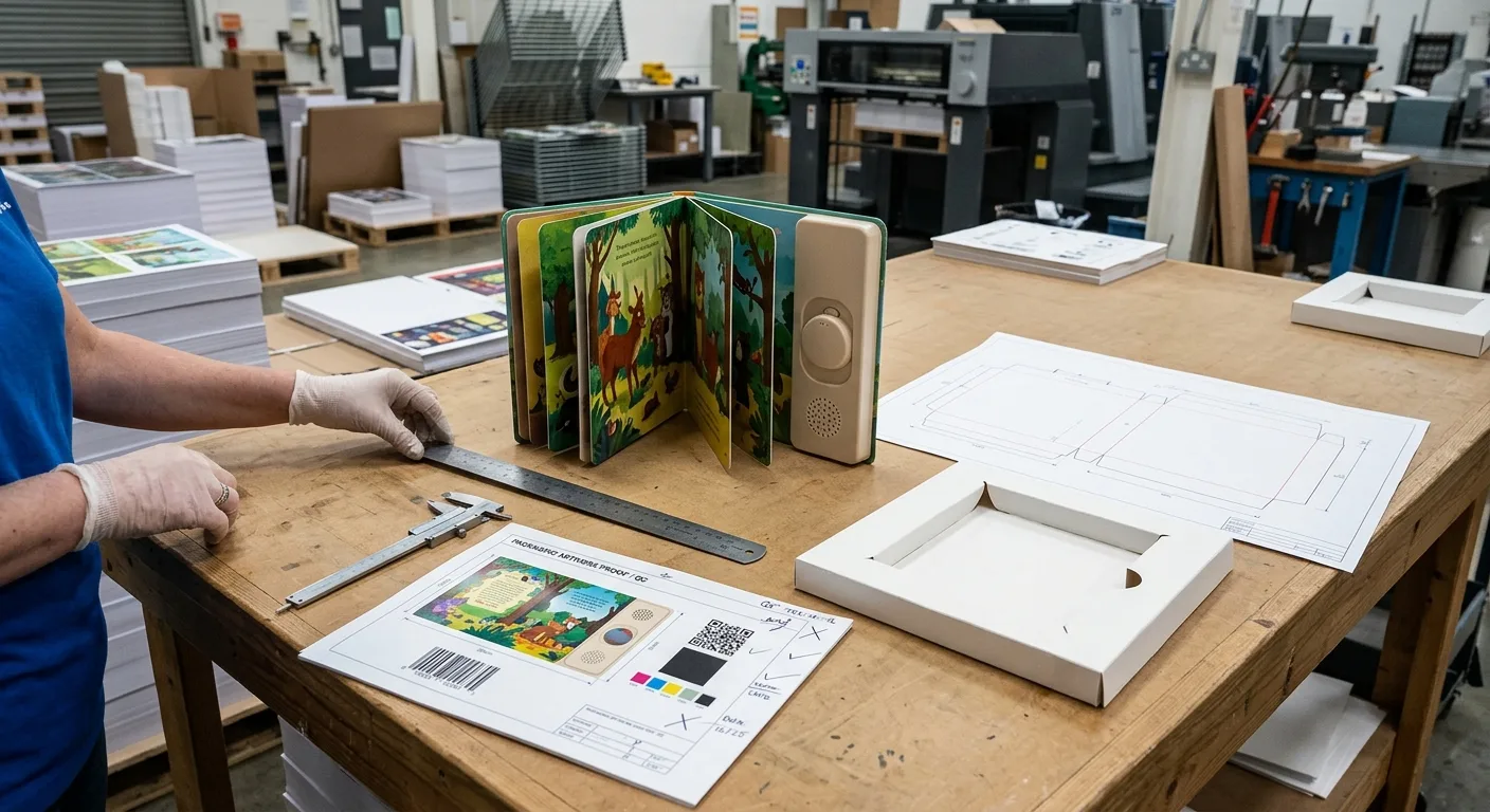 Quality control checklist for sound book packaging production