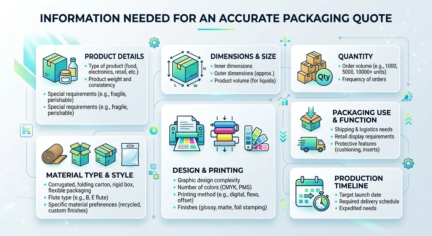 Information Needed for an Accurate Packaging Quote