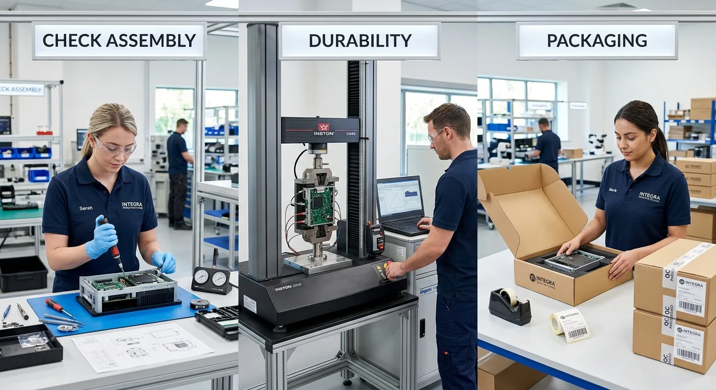 Check Assembly, Durability and Packaging