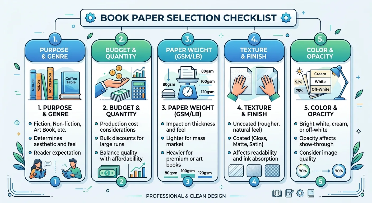 Book Paper Selection Checklist