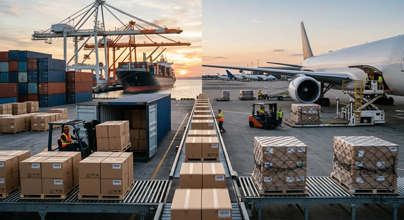 Ocean and air freight options for shipping books from China