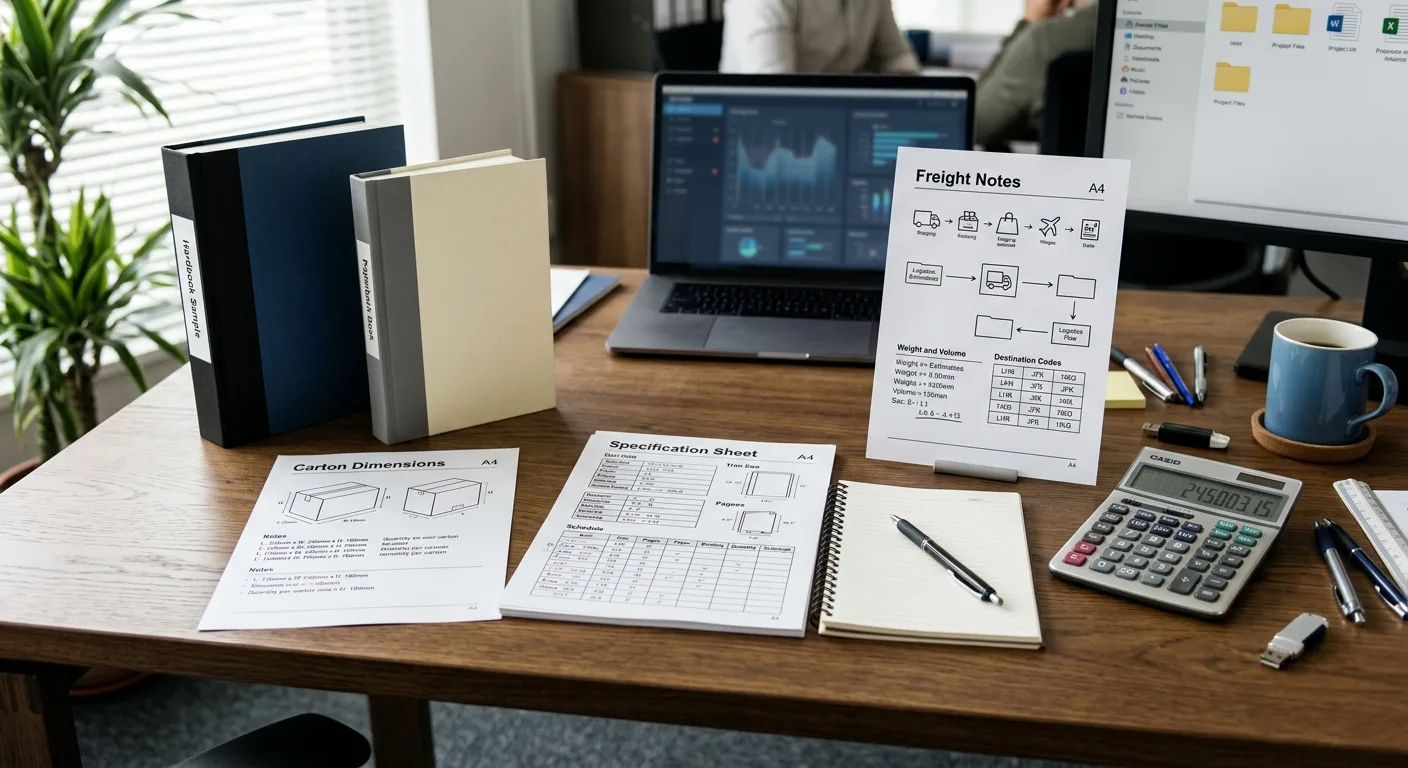 Planning worksheet for calculating book landed cost