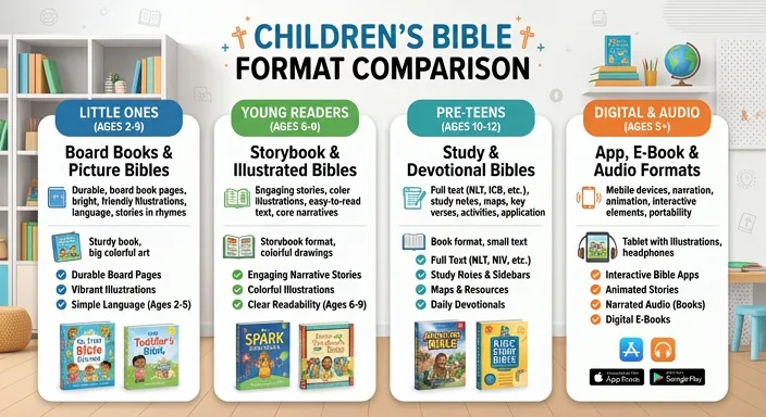 Children's Bible Format Comparison