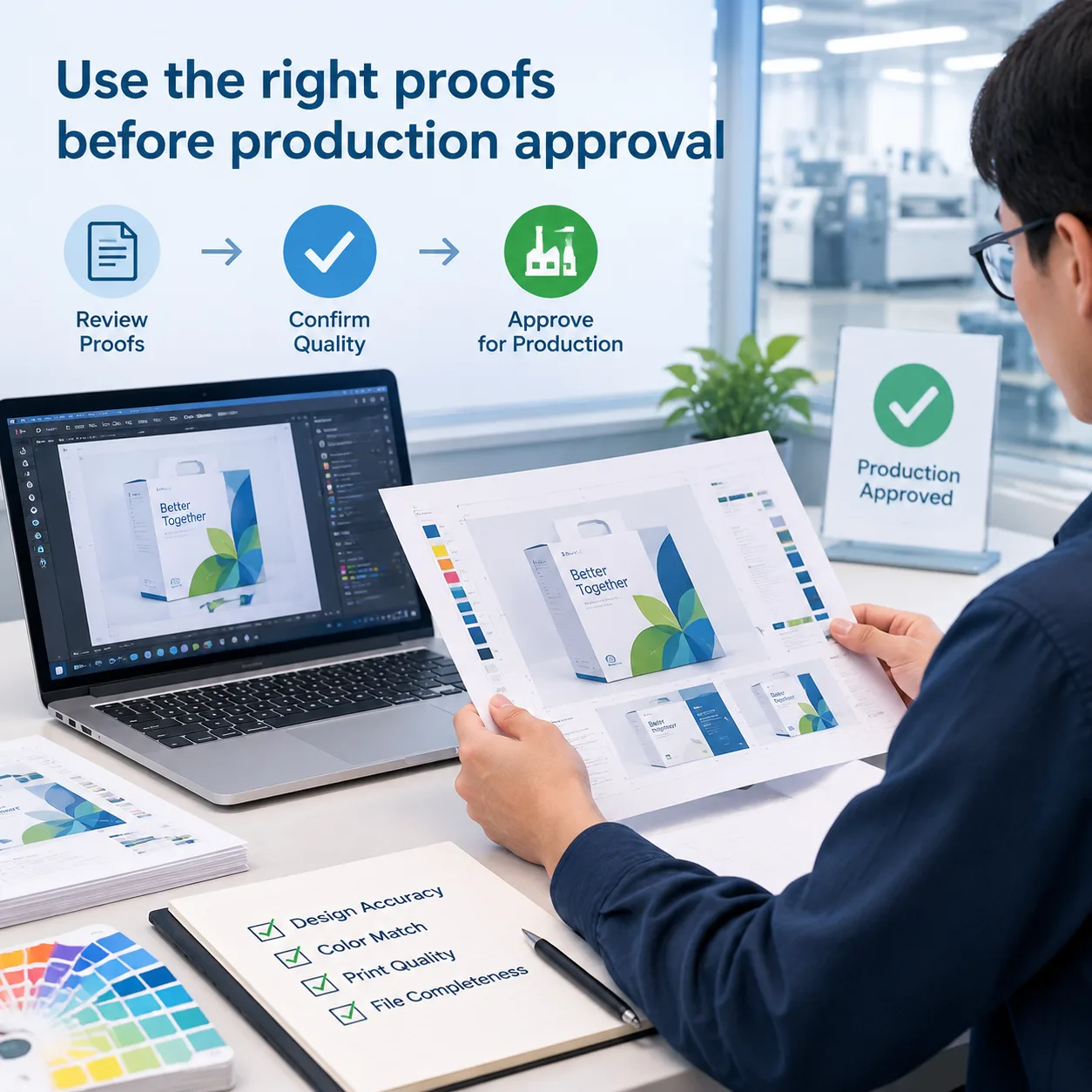 Use the right proofs before production approval