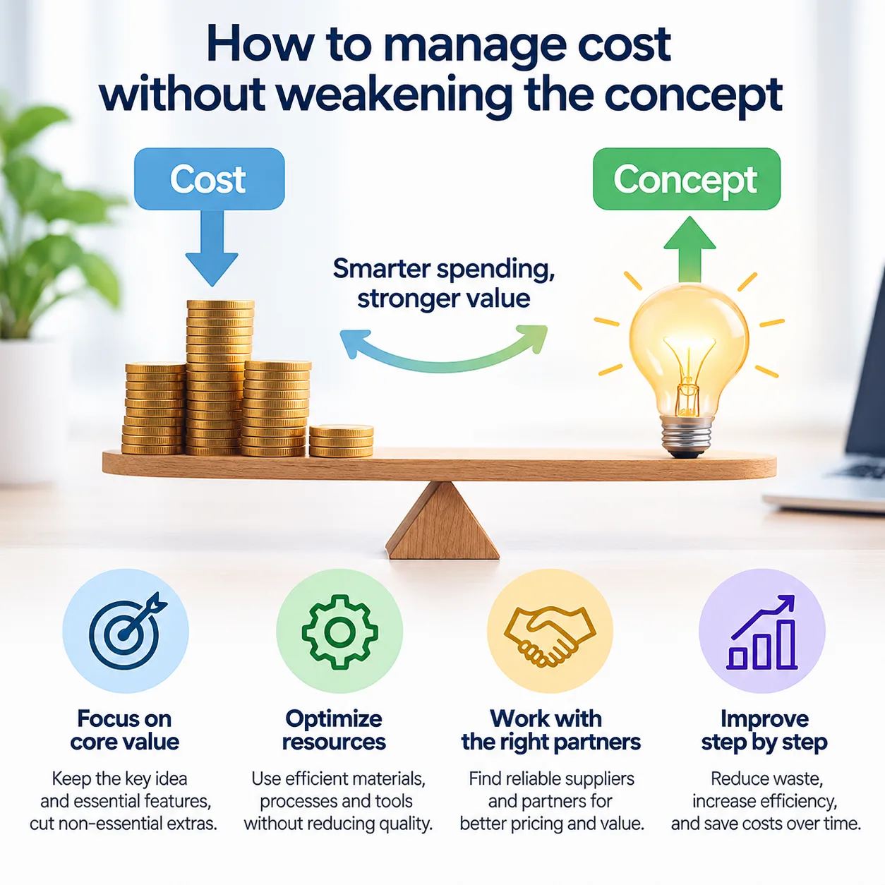 How to manage cost without weakening the concept