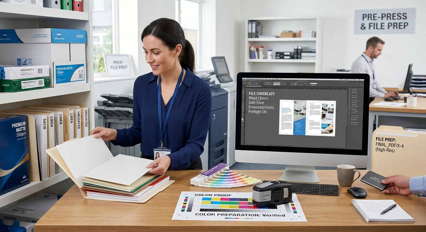 Paper, colour and file preparation