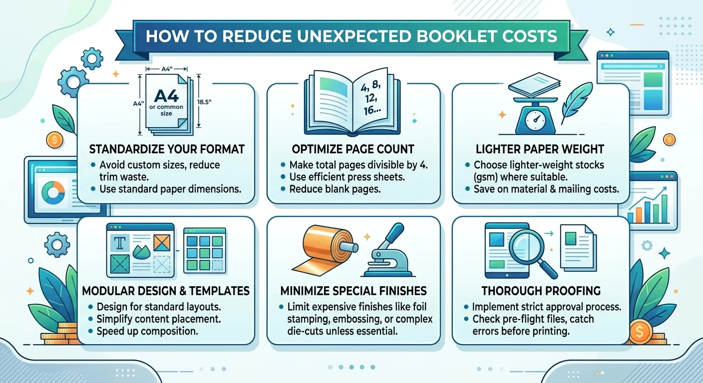 How to reduce unexpected booklet costs