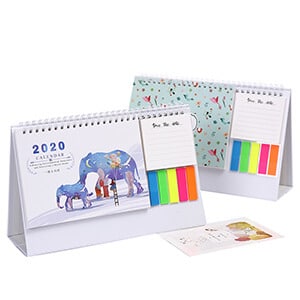 Custom Desk Calendar Printing With Note Pad