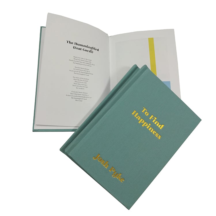 Linen Covered Casebound Novel Book Printing YBJ Book Printing