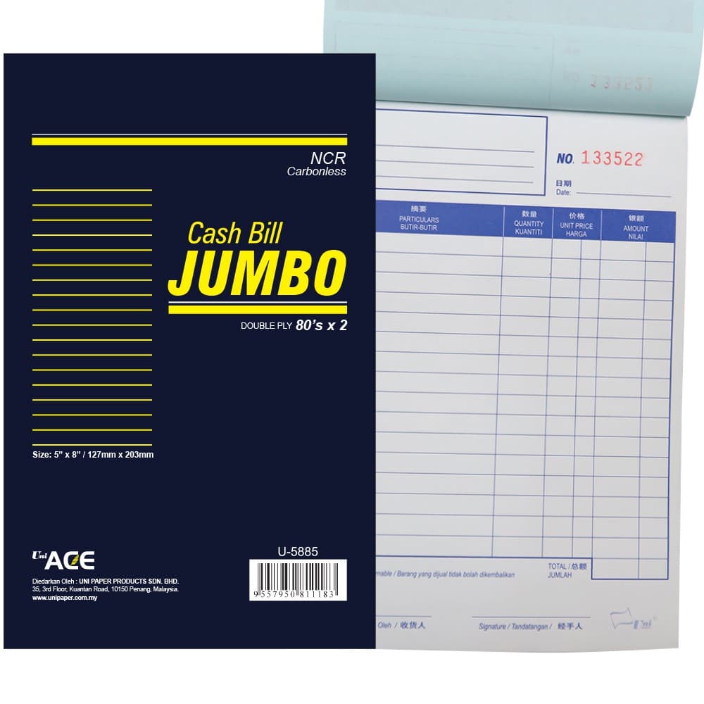 customised invoice books print YBJ BOOK PRINTING
